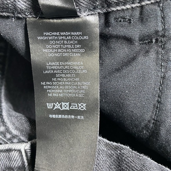 Urban Outfitters BDG High-Rise Carpenter Women's Shorts Black Button Fly Sz 26 - Picture 12 of 14